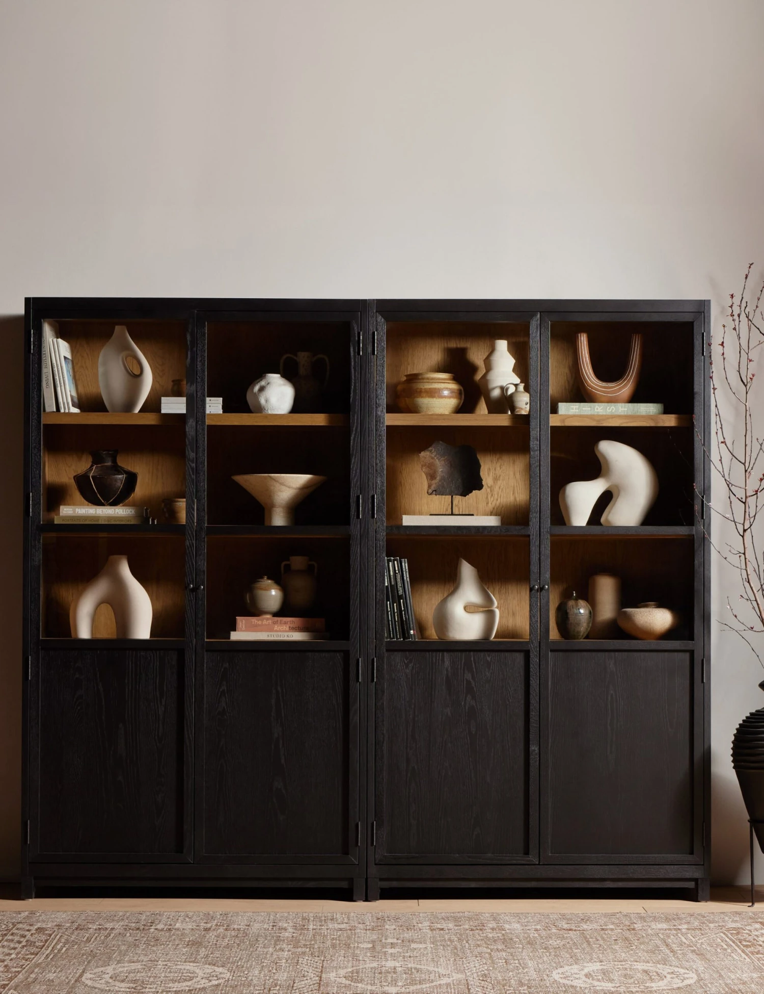 Carly Double Curio Cabinet