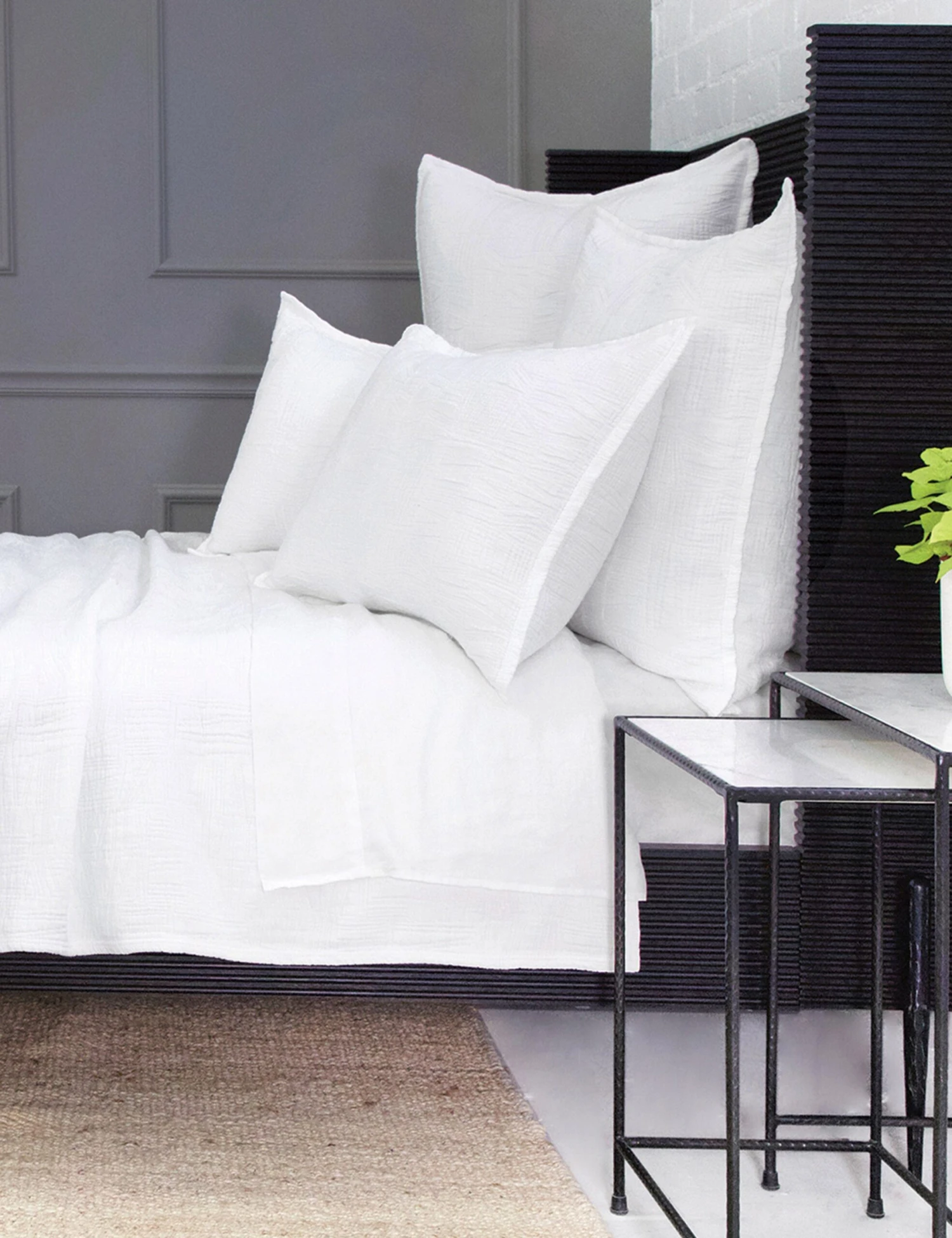 Harbour Cotton Matelassé Euro Sham by Pom Pom at Home