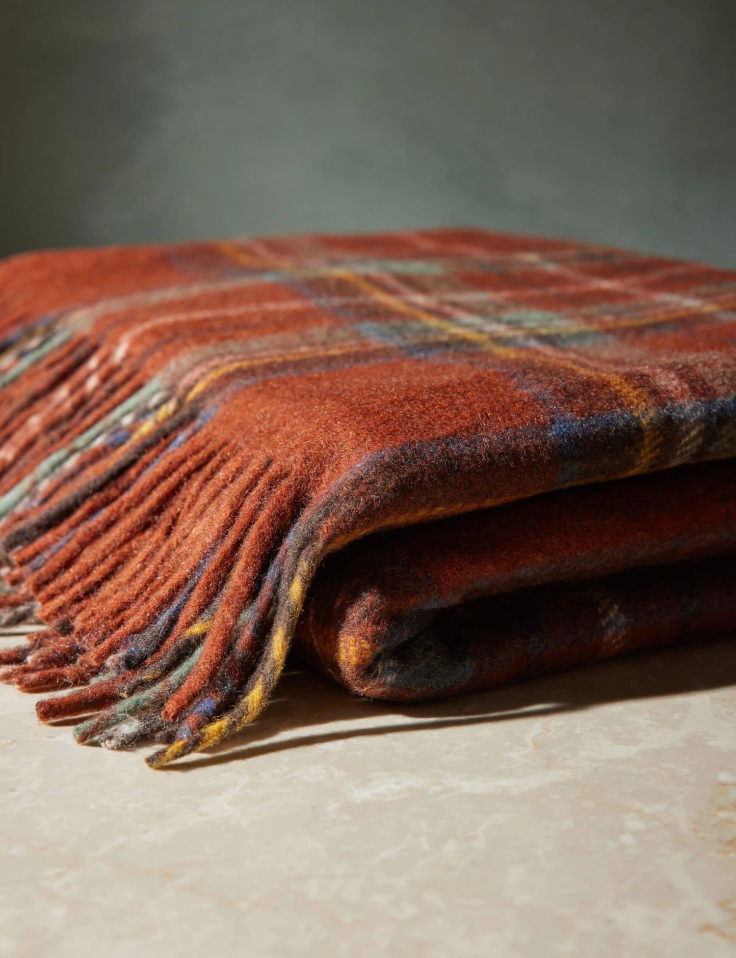 Recycled Wool Throw by Tartan Blanket Co