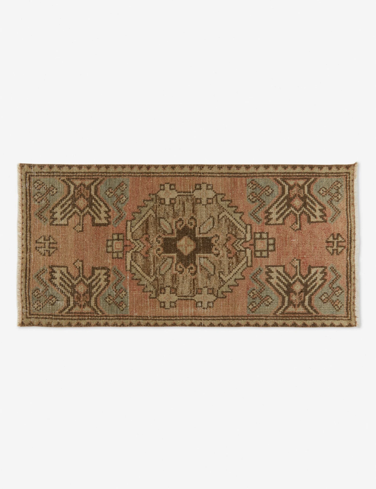 Vintage Turkish Mini Rug No. 104, 1'5" x 3'1"