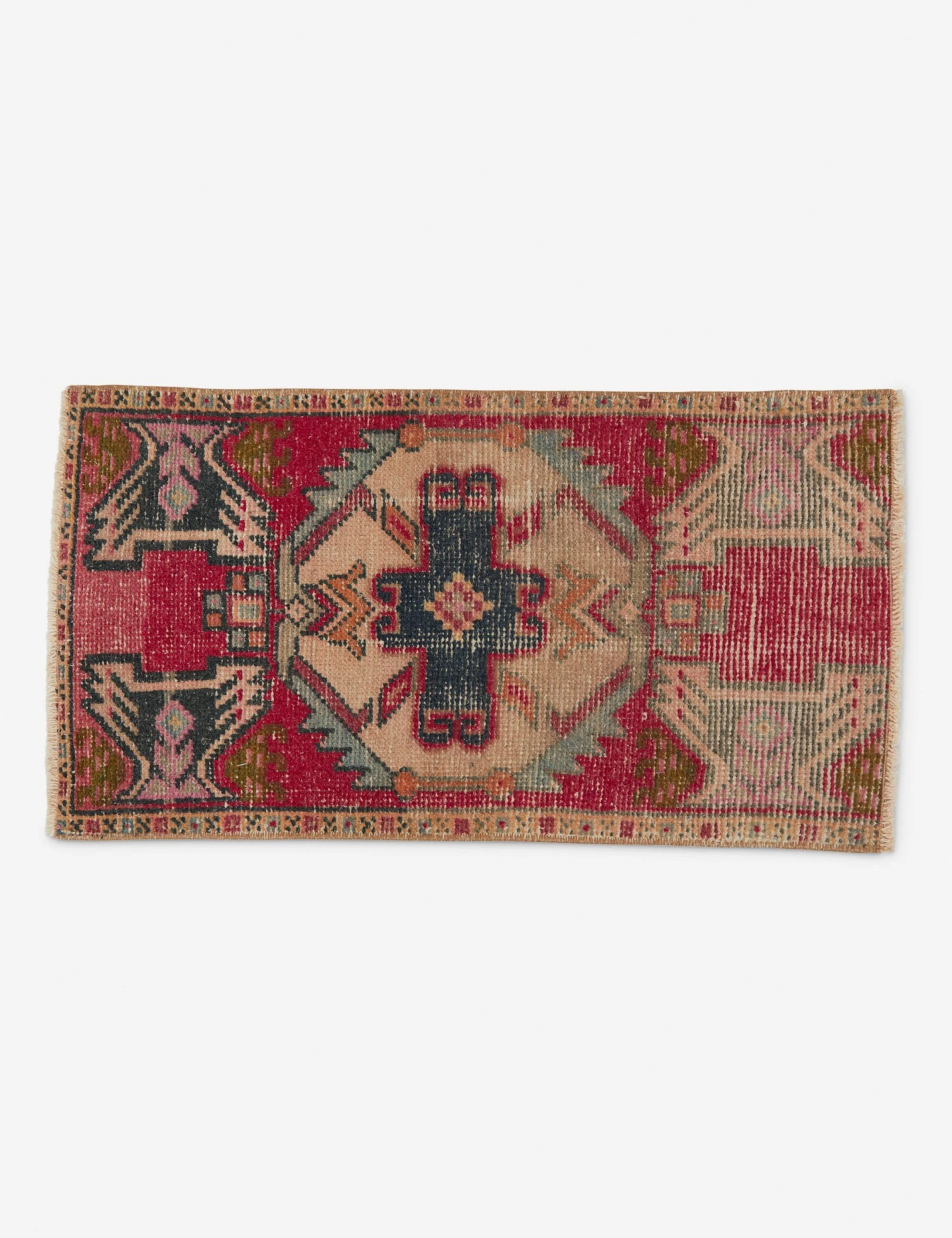 Vintage Turkish Mini Rug No. 122, 1'4" x 2'9"