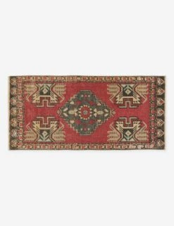 Vintage Turkish Mini Rug No. 125, 1'6" X 3'5"