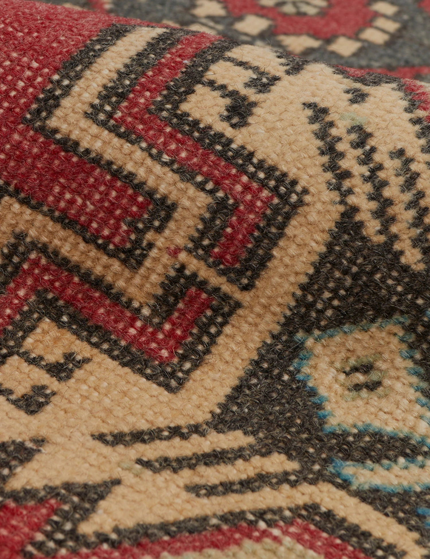 Vintage Turkish Mini Rug No. 125, 1'6" x 3'5"