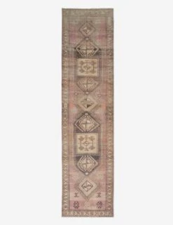 Vintage Turkish Runner Hand-Knotted Wool Rug No. 73, 3'4" X 13'3"