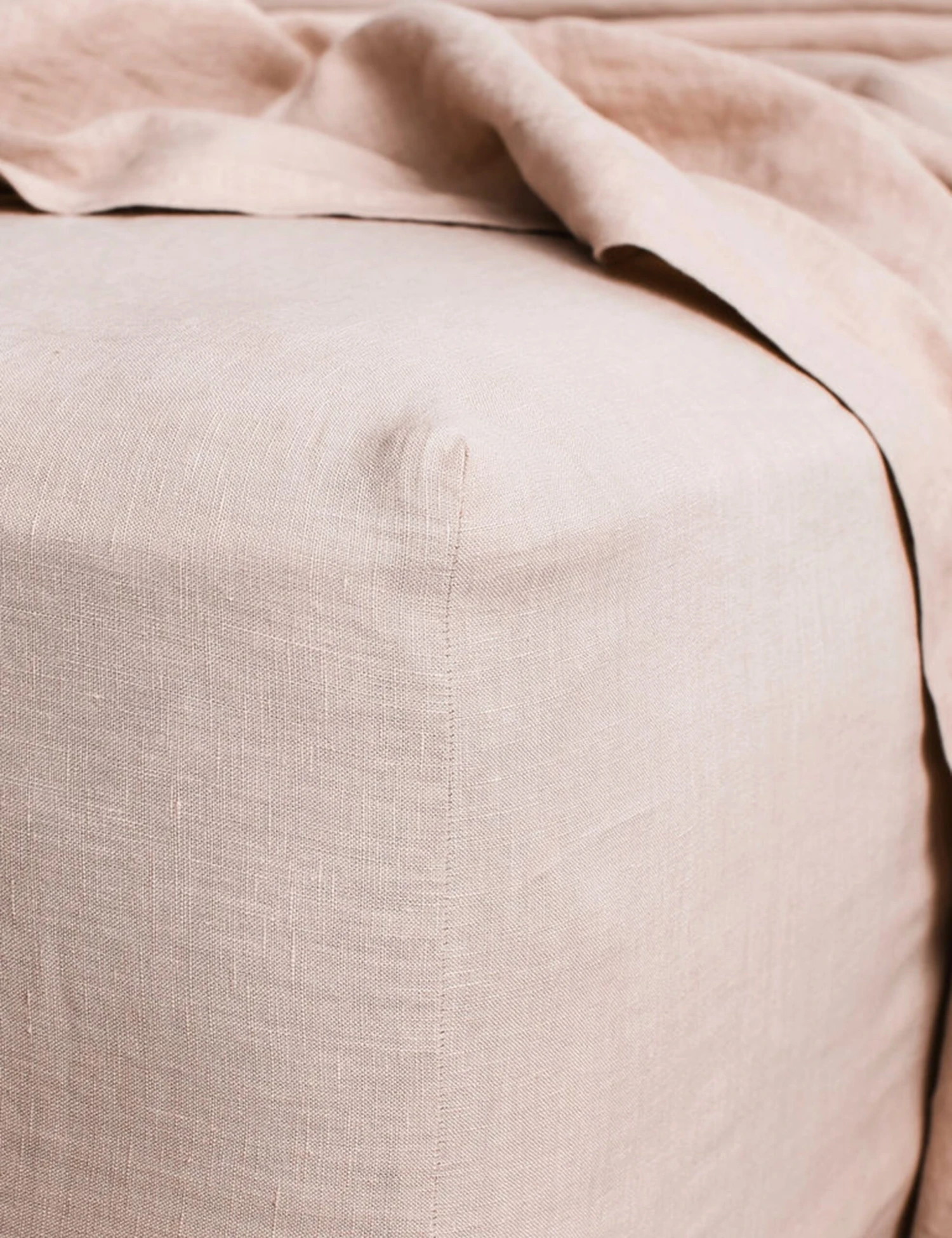 European Flax Linen Fitted Sheet by Cultiver