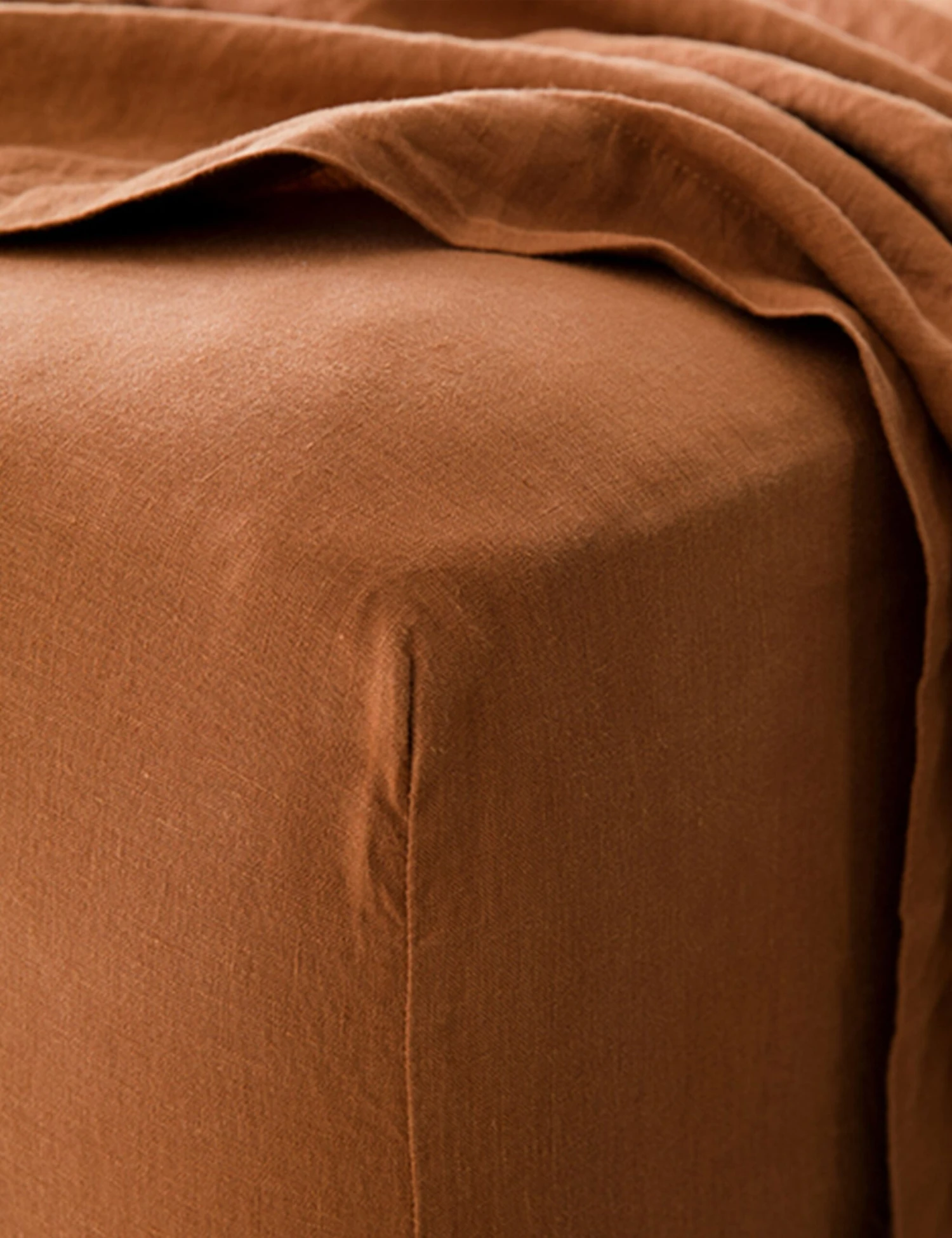 European Flax Linen Fitted Sheet by Cultiver