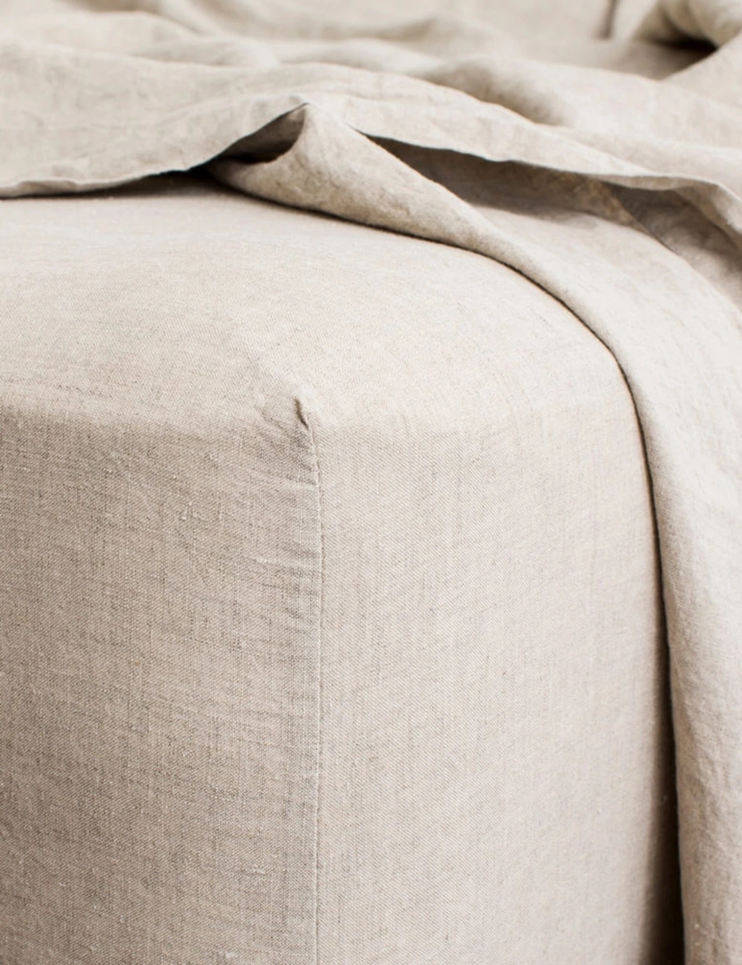 European Flax Linen Fitted Sheet by Cultiver