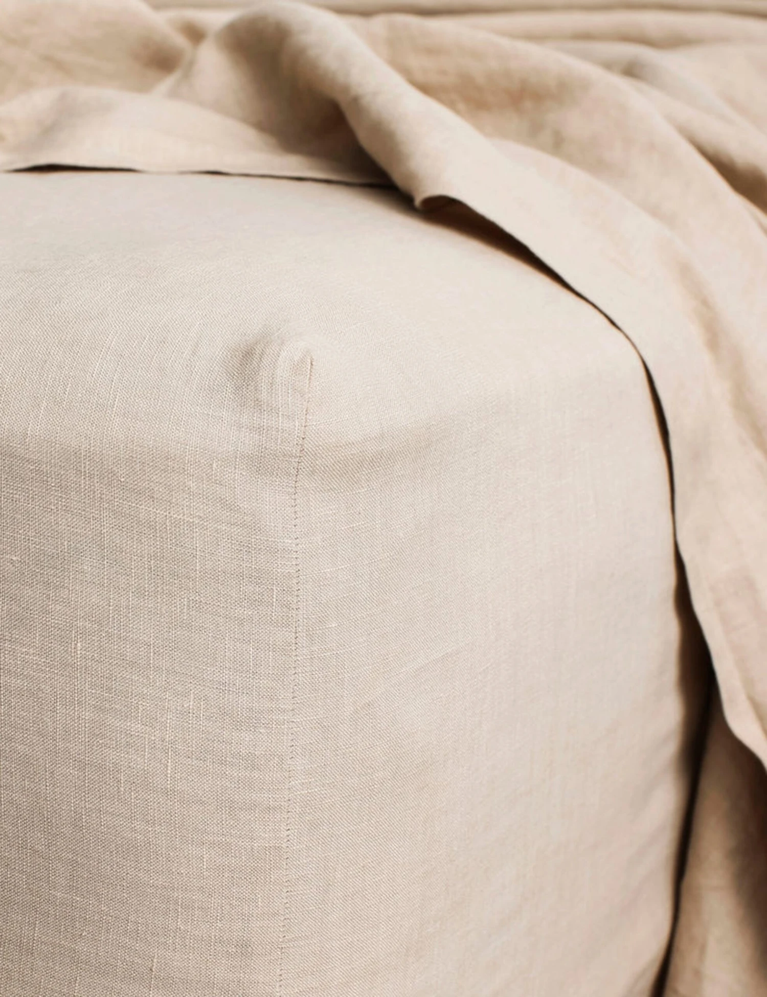 European Flax Linen Fitted Sheet by Cultiver