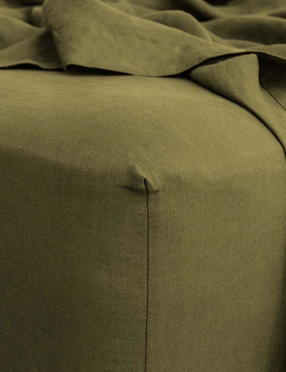 European Flax Linen Fitted Sheet by Cultiver