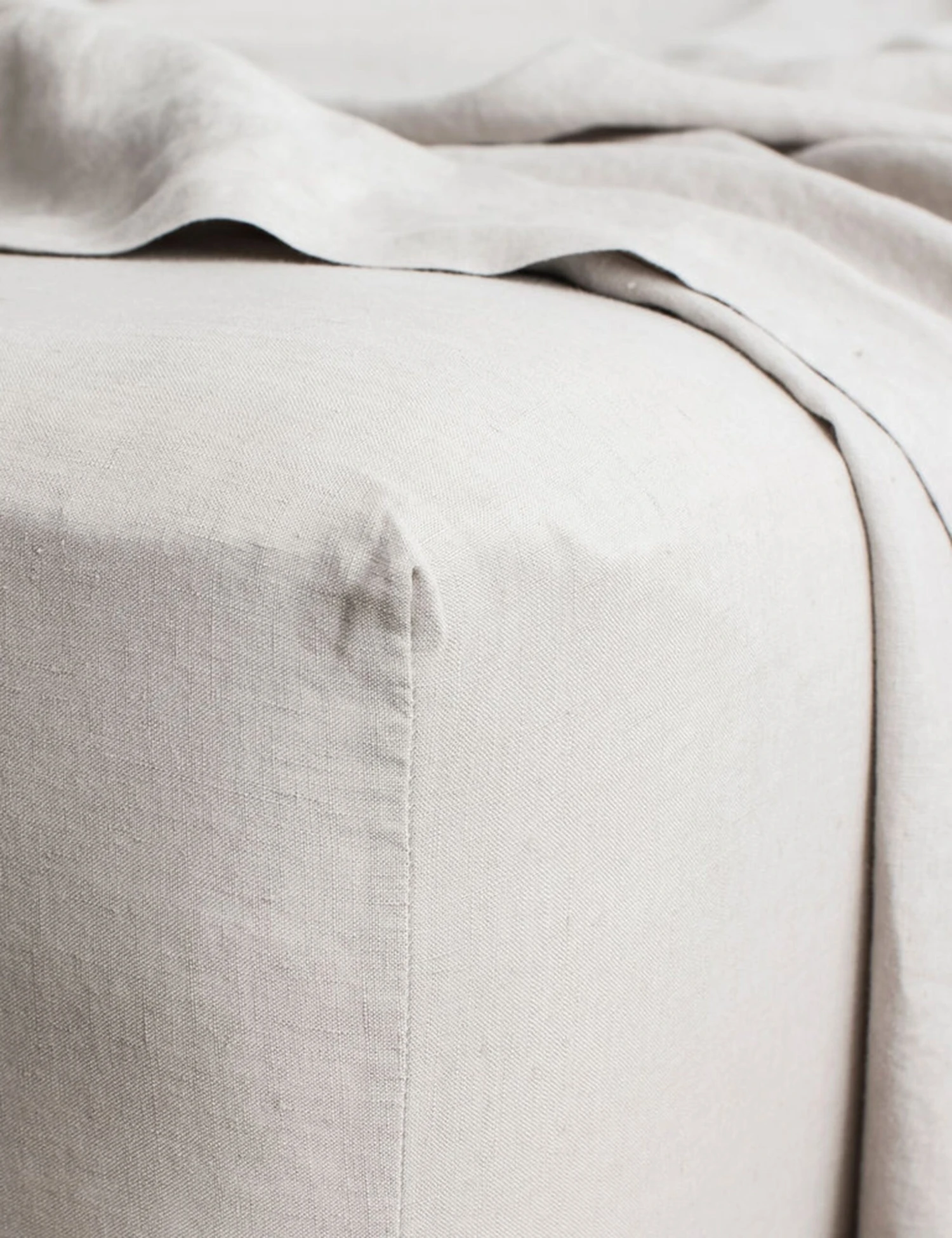 European Flax Linen Fitted Sheet by Cultiver