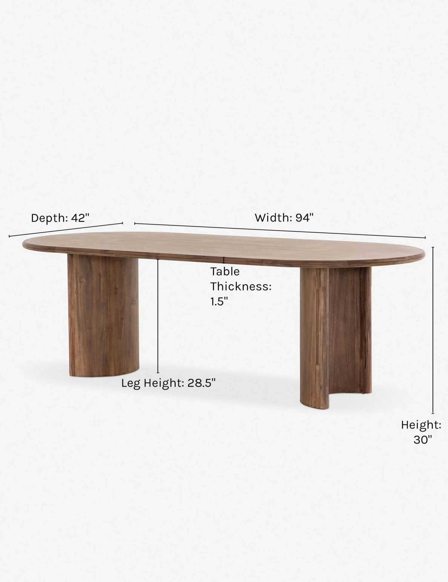 Gilda Oval Dining Table