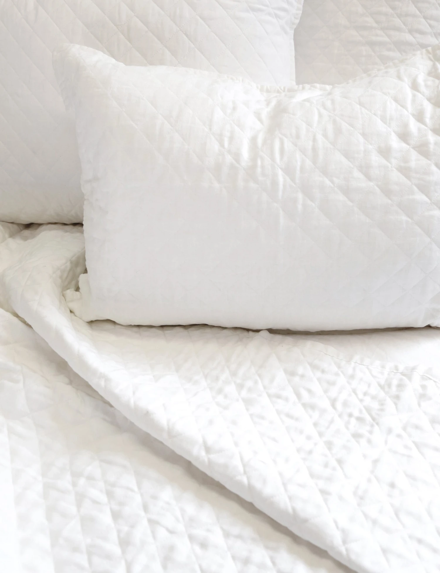 Hampton Quilted Pillow by Pom Pom at Home